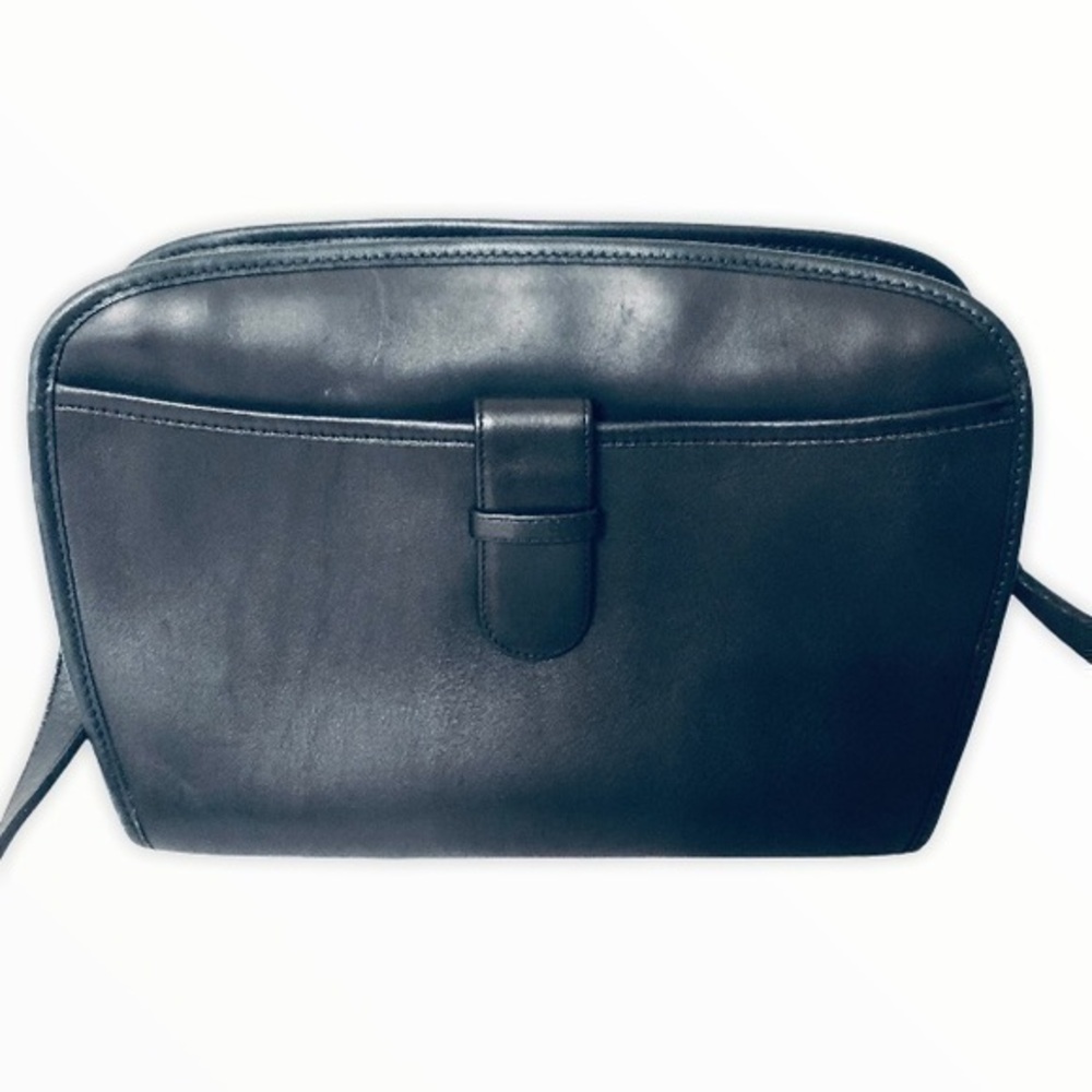 COACH Brighton blue glovetan leather vintage bag